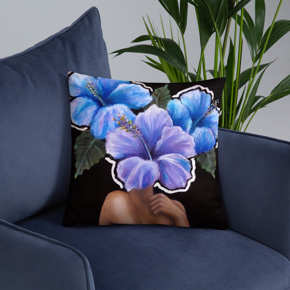 'Fiore Silver' Basic Pillow