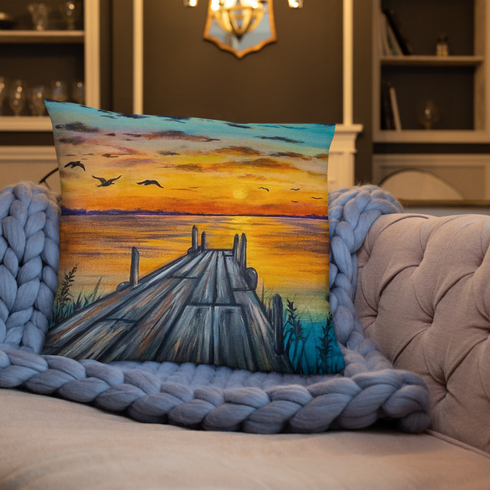 'Saturated Sunset' Basic Pillow