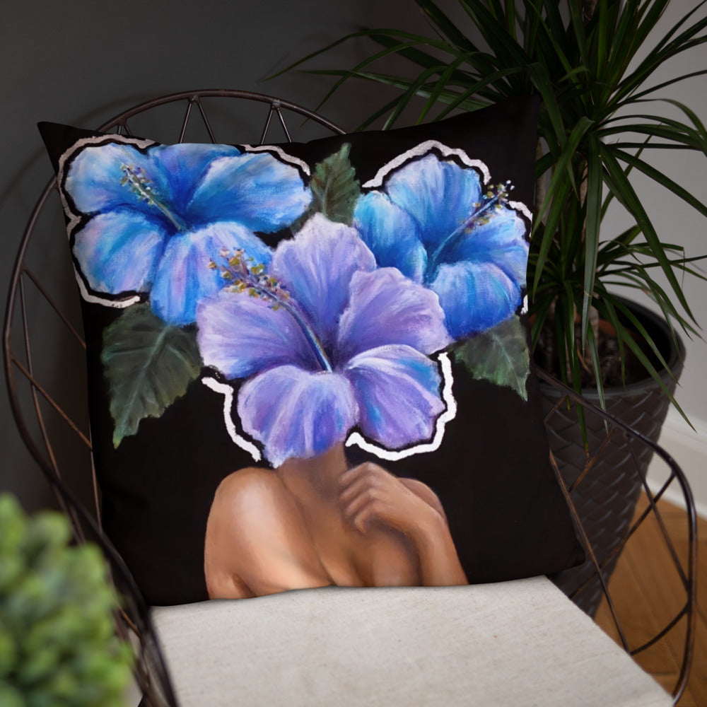 'Fiore Silver' Basic Pillow