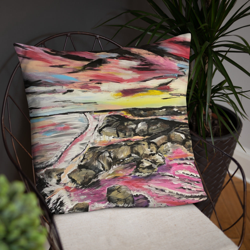 'Pink Sky' Basic Pillow