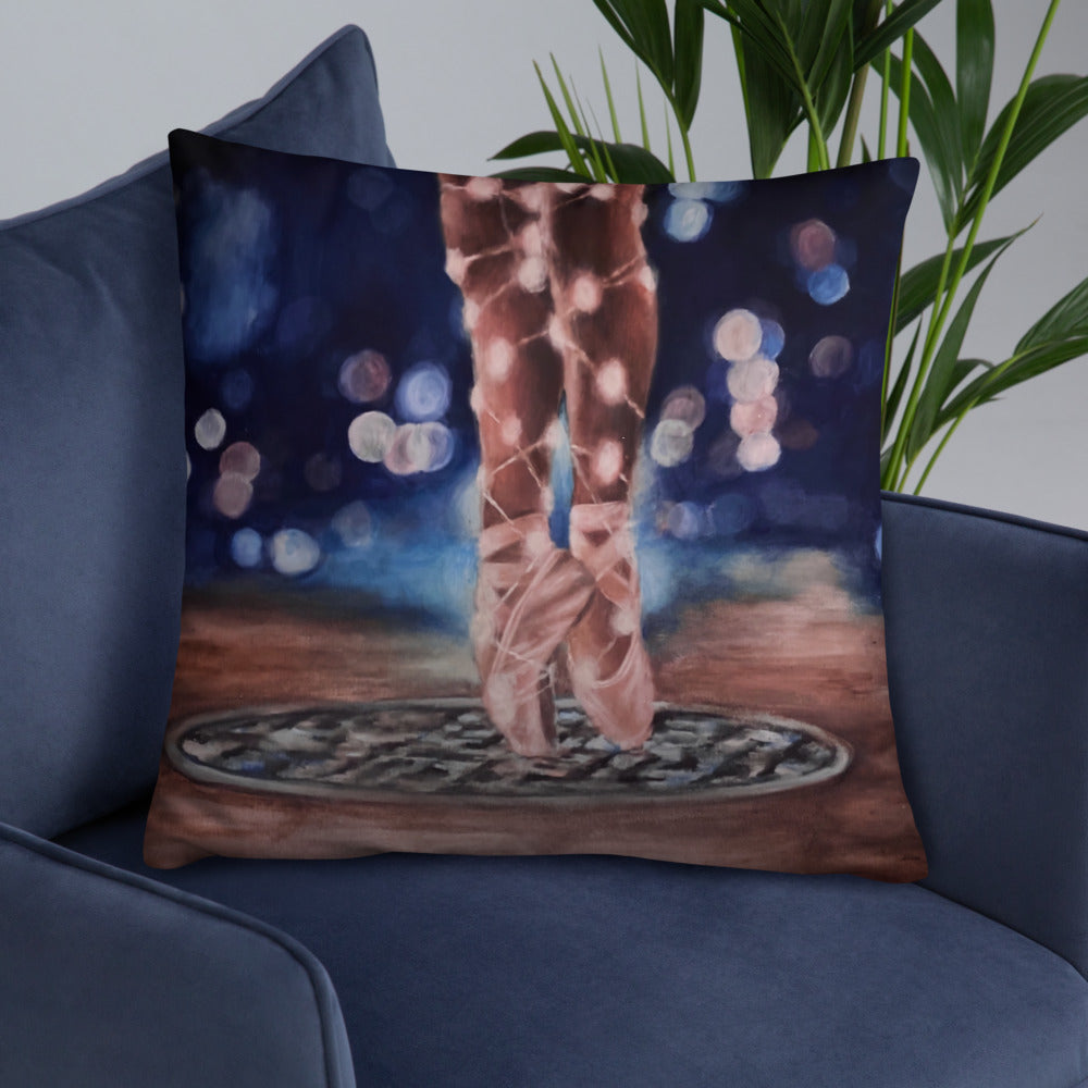 'Ballet Lights' Basic Pillow
