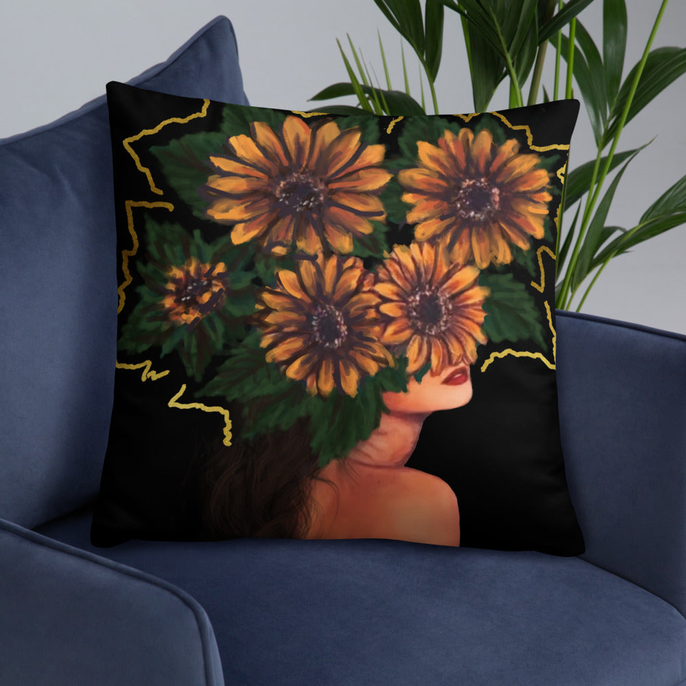 'Fiore Gold' Basic Pillow