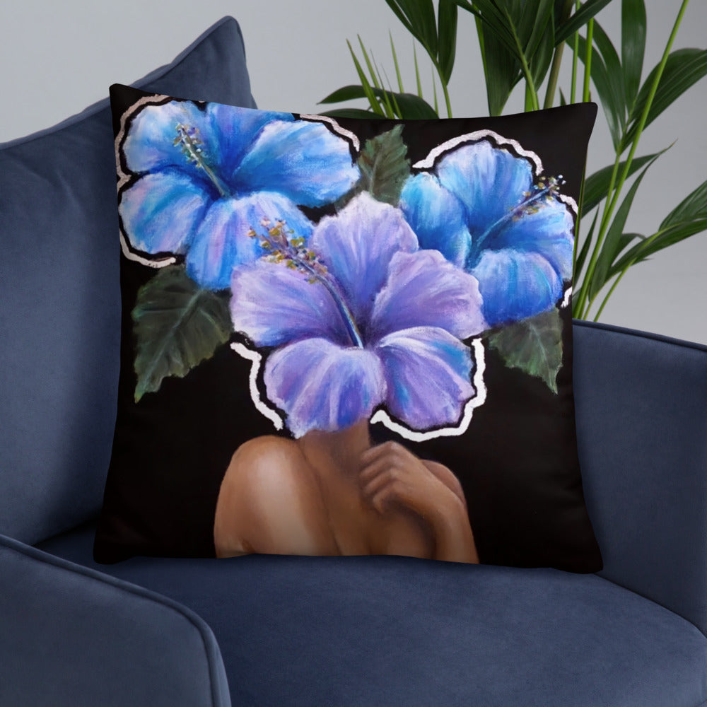 'Fiore Silver' Basic Pillow