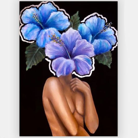 'Fiore Silver' original painting