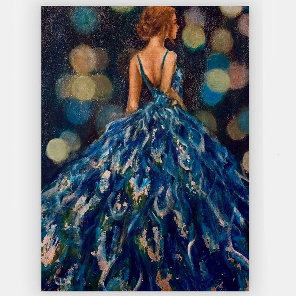 'Peacock Gold' original painting