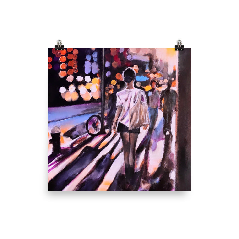 'Window Shopping' matte print