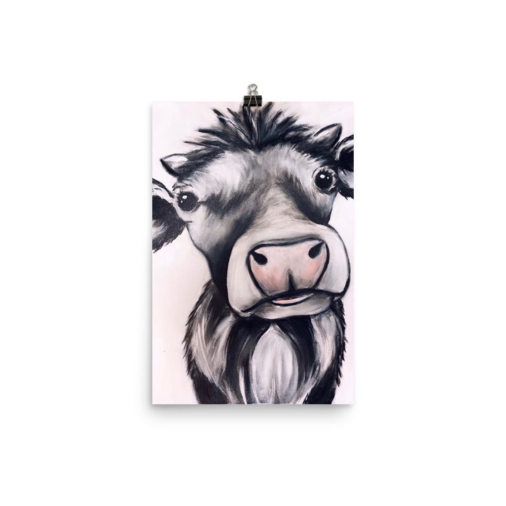 'Cow' matte print