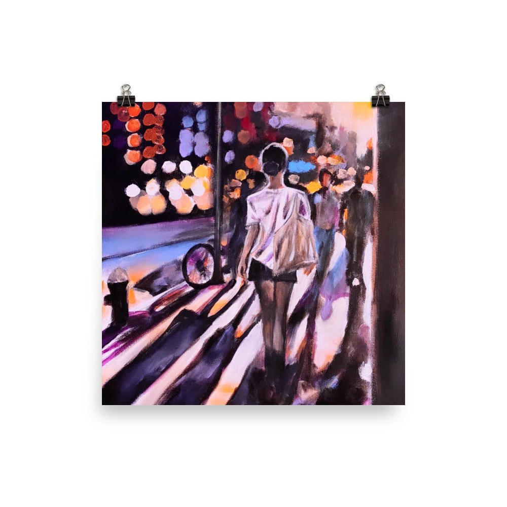 'Window Shopping' matte print