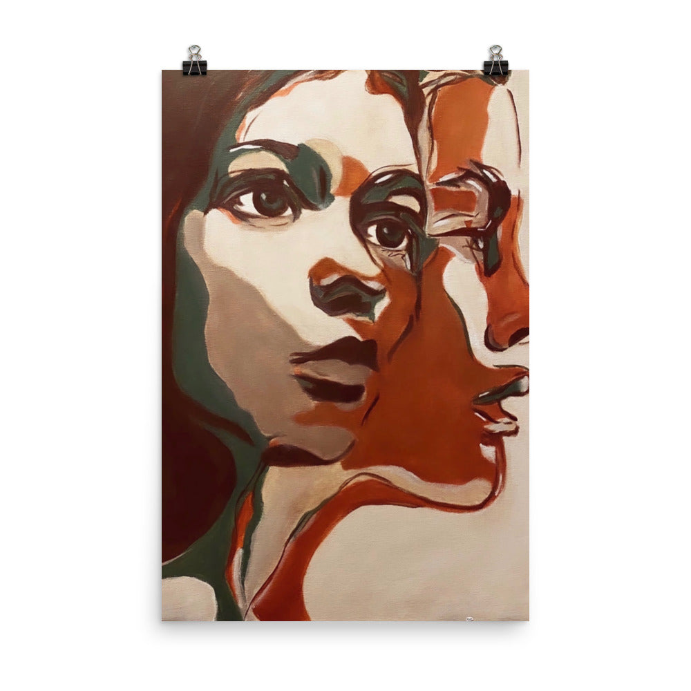 'Two Faced' matte print