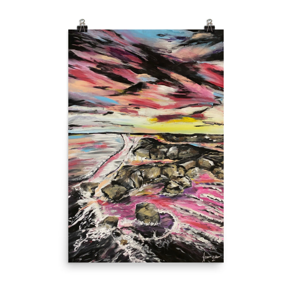 'Pink Sky' matte print