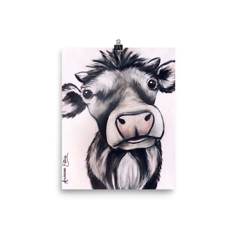 'Cow' matte print
