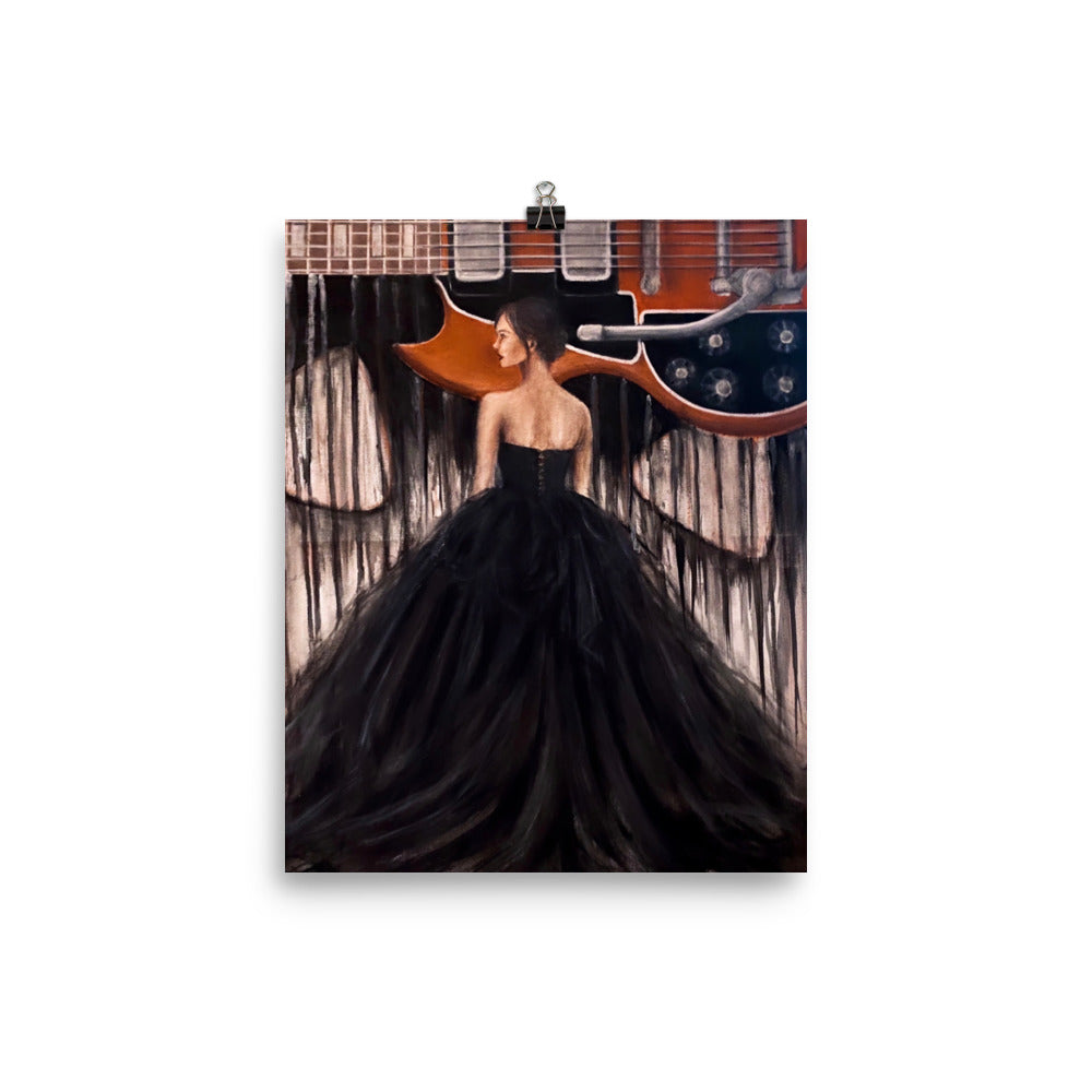 'Electric' matte print