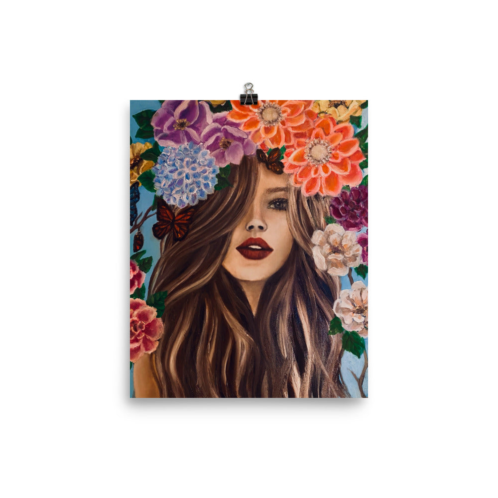 'Garden Beauty' matte print
