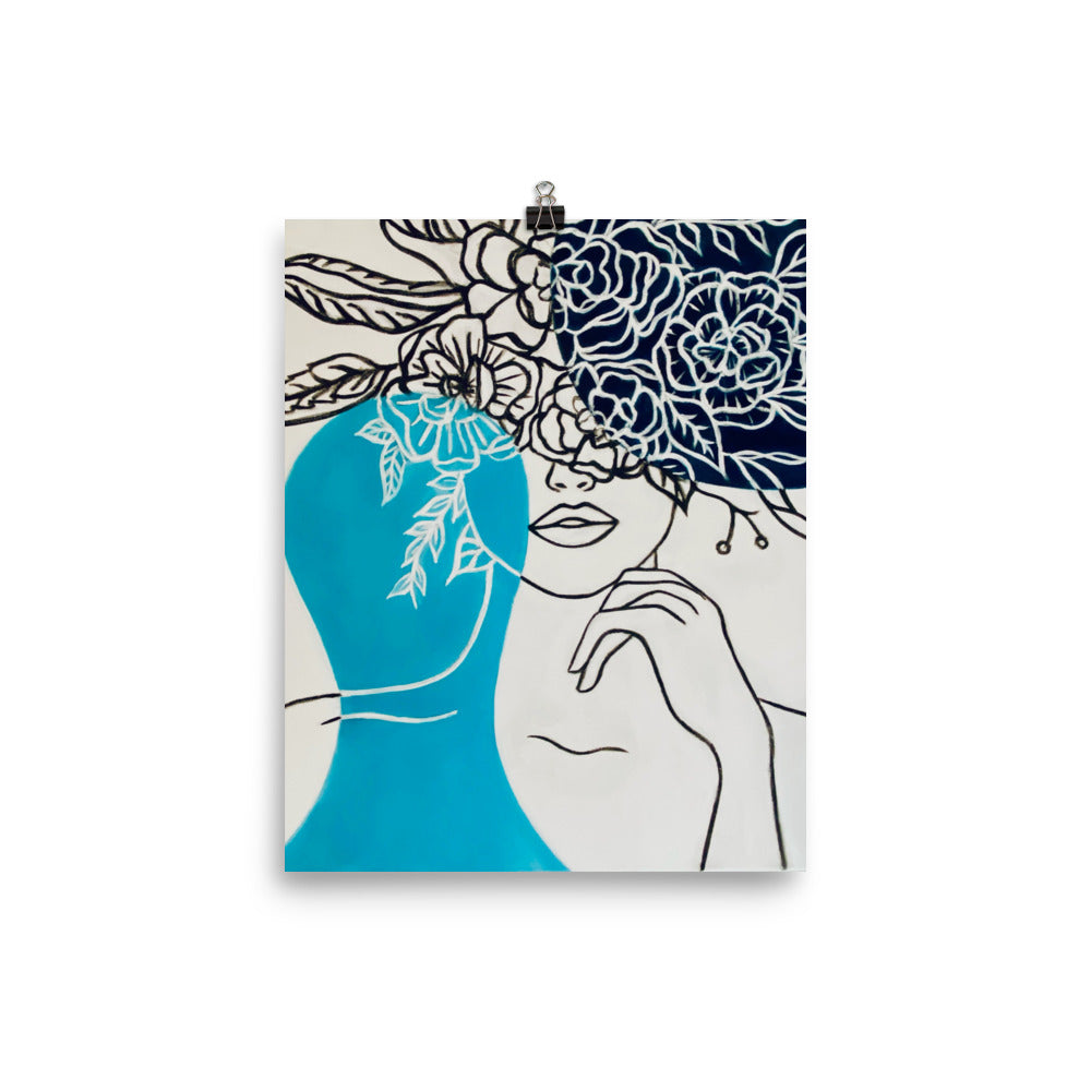 'Jessica' matte print