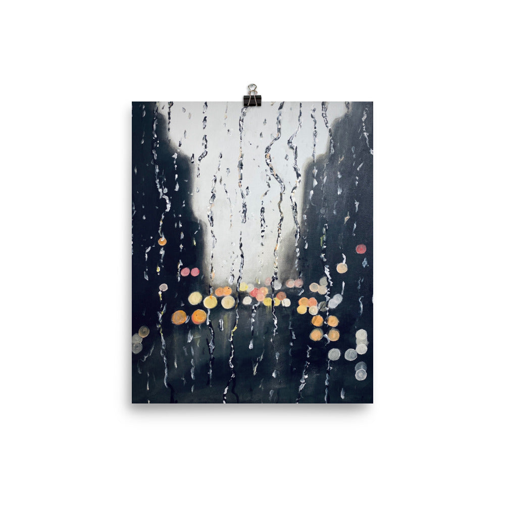 'Rained' matte print