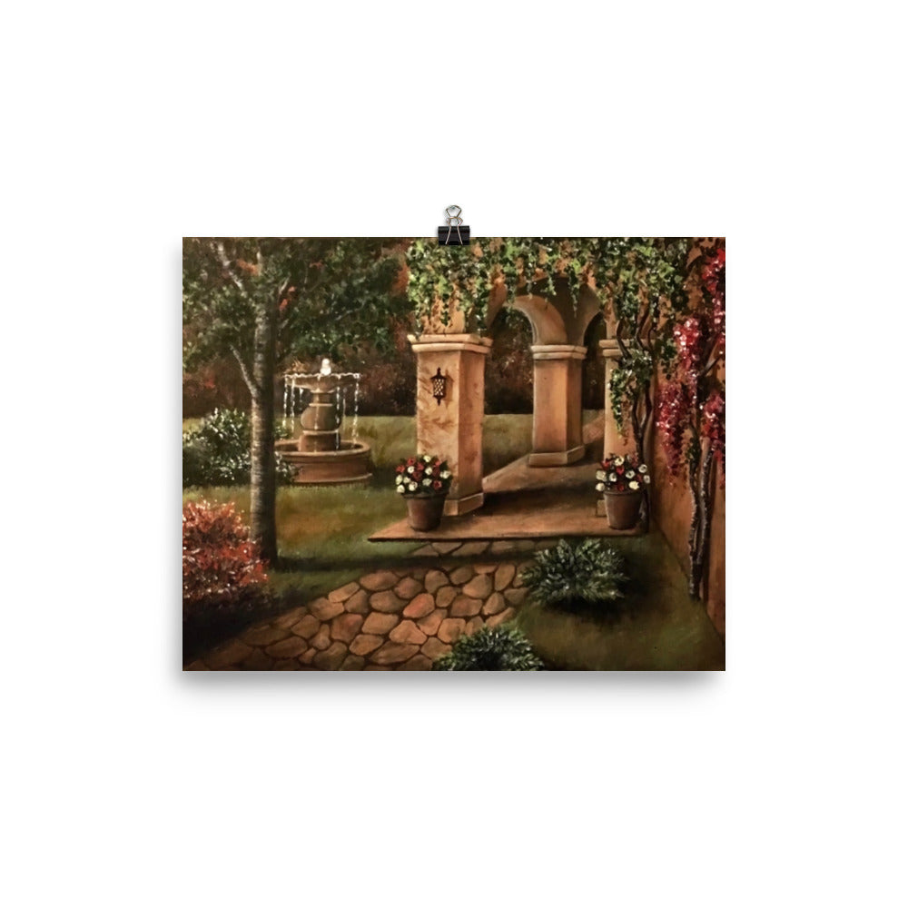 'Secret Garden' matte print