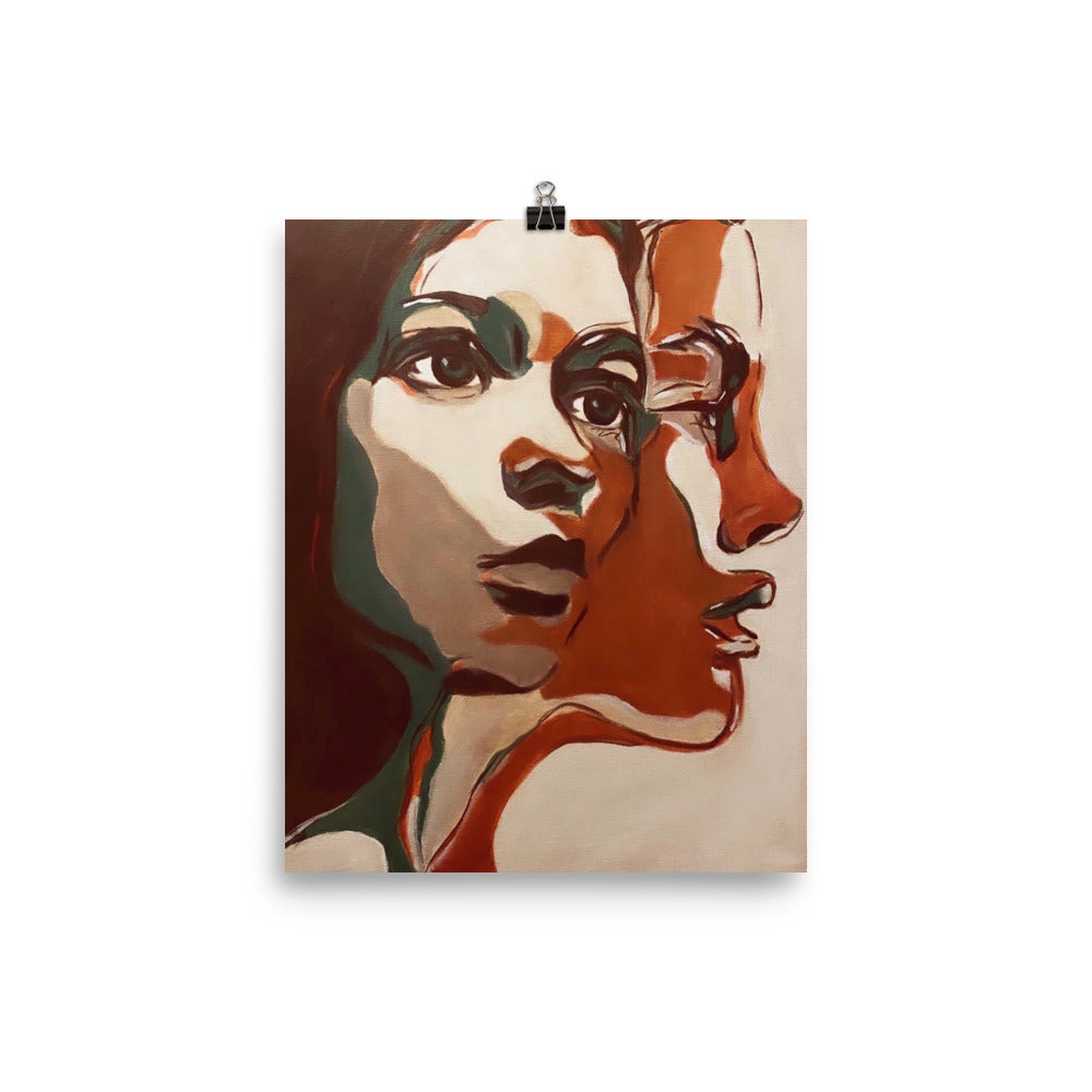 'Two Faced' matte print