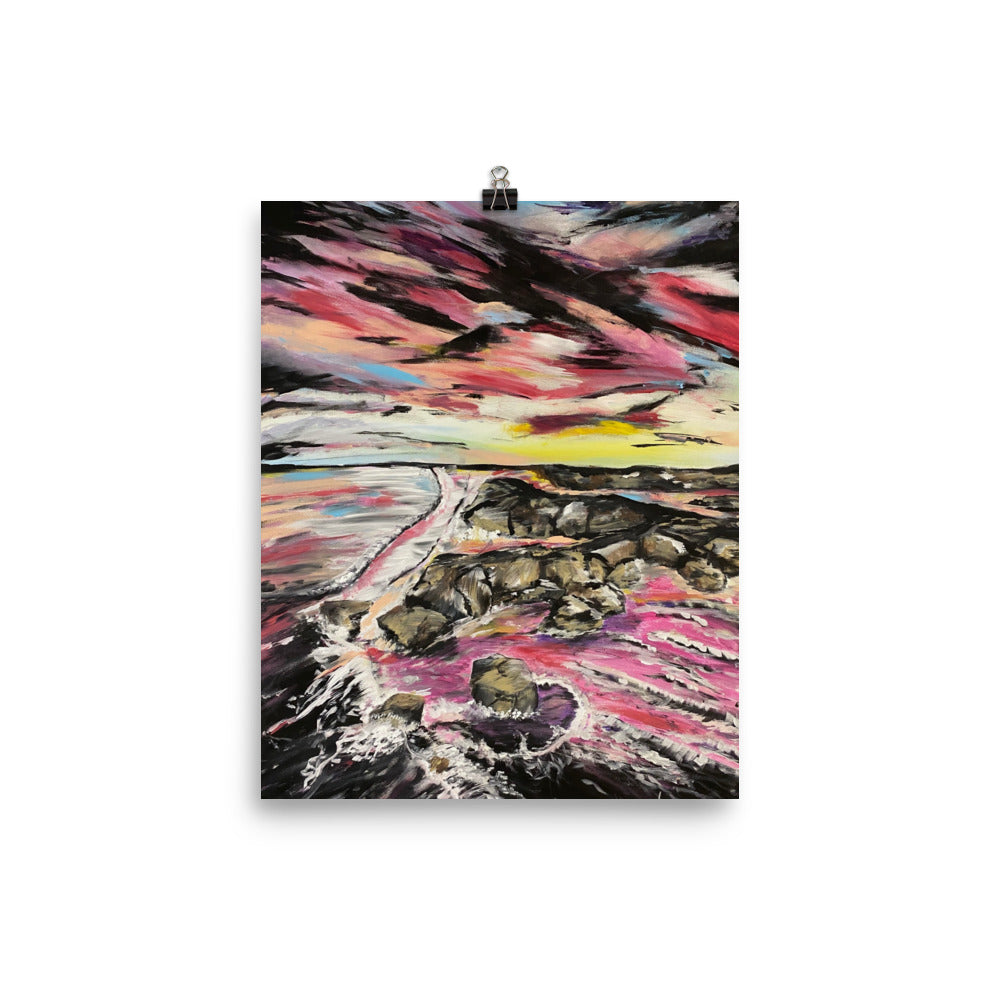 'Pink Sky' matte print