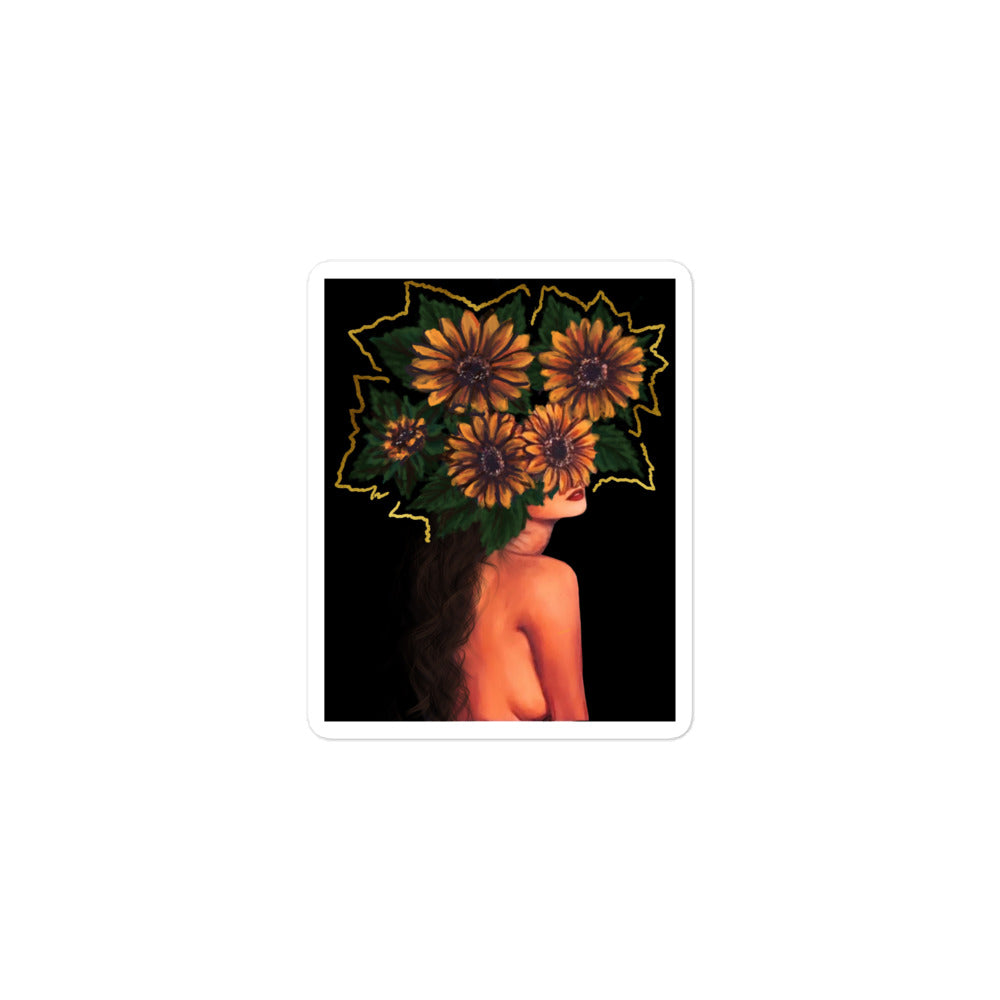 'Fiore Gold' sticker