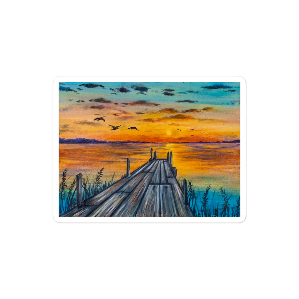 'Saturated Sunset' sticker