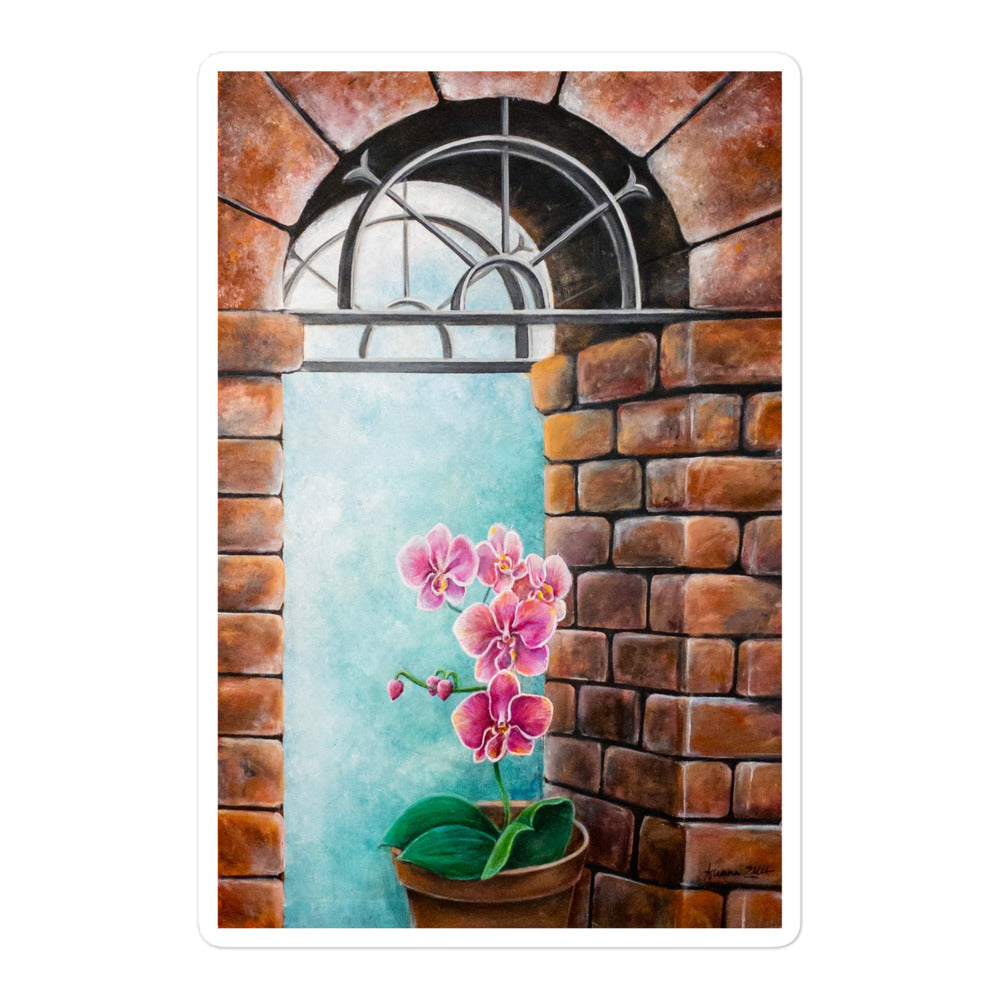 'Orchid Arch' sticker