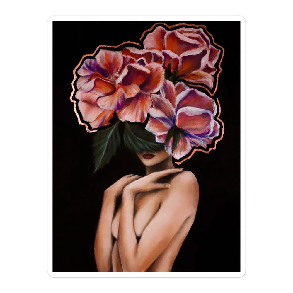 'Fiore Rose Gold' sticker