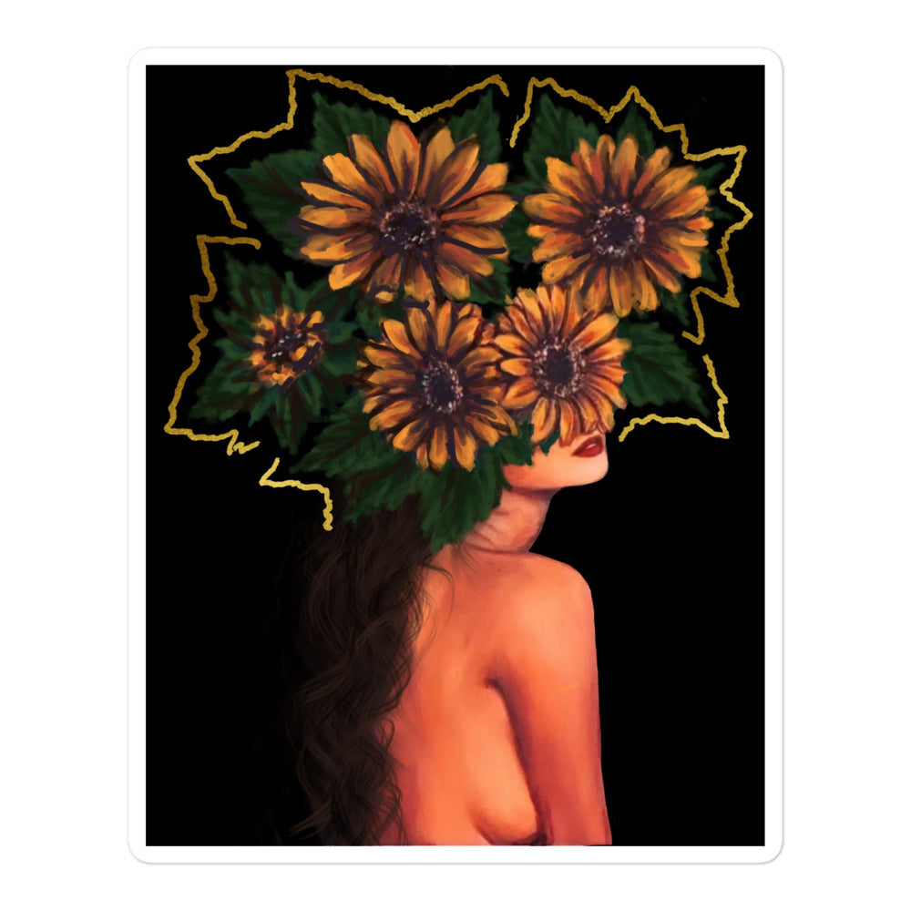 'Fiore Gold' sticker