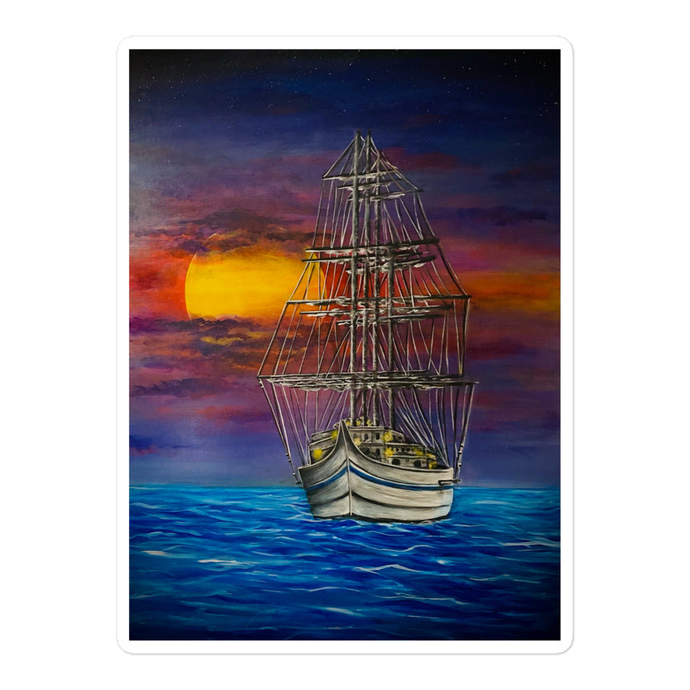 'Nocturnal Sea' sticker