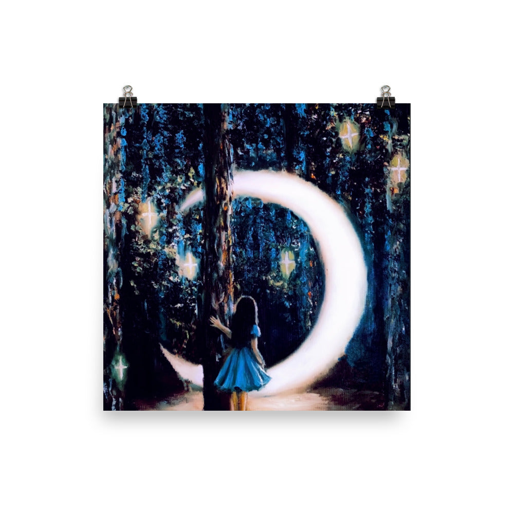 'A' gloss print