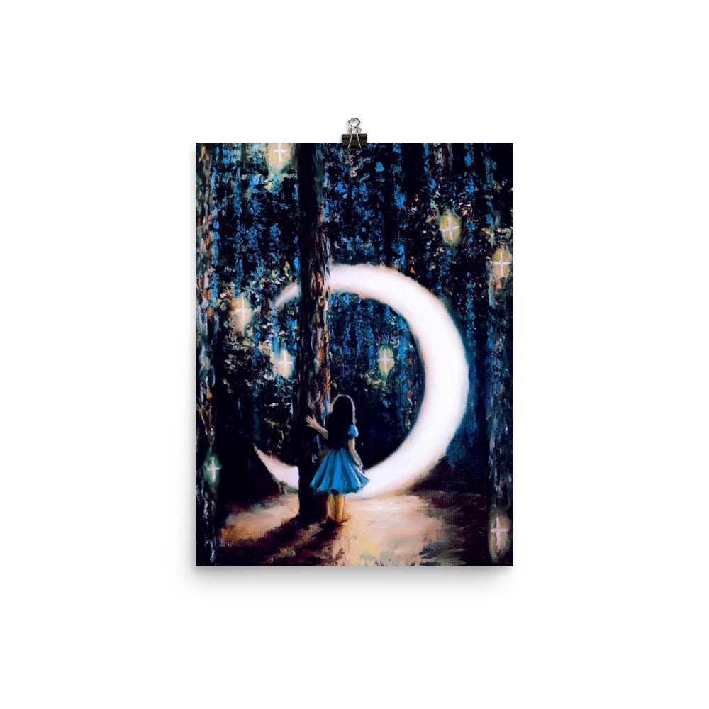 'A' gloss print