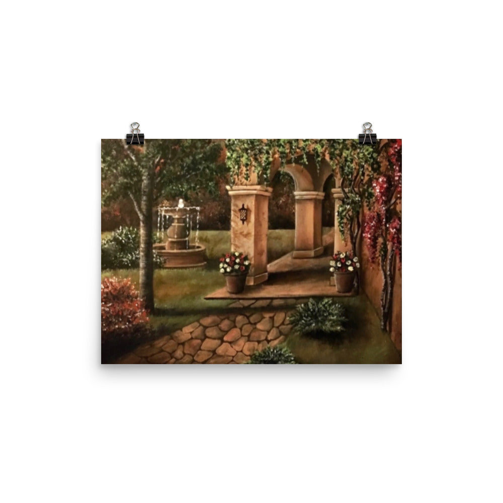 'Secret Garden' gloss print