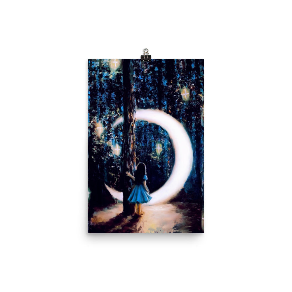 'A' gloss print