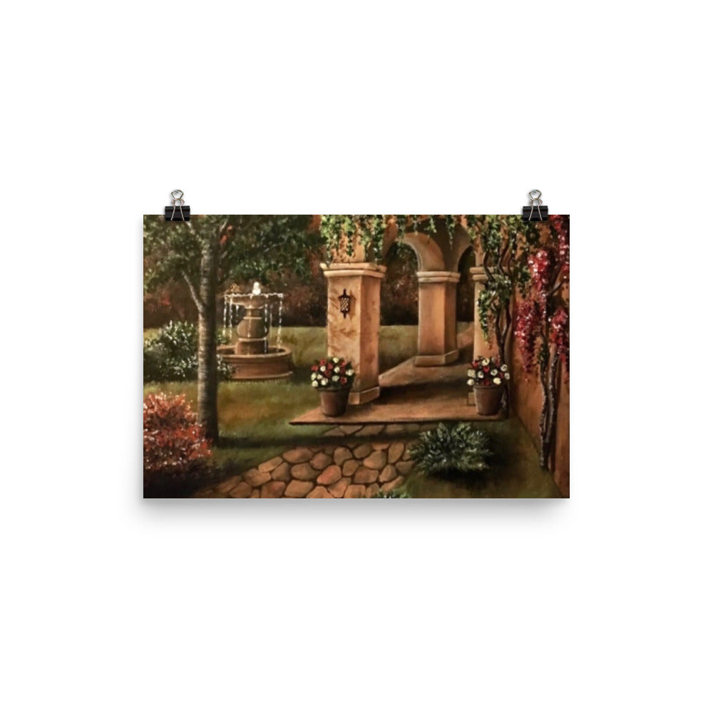 'Secret Garden' gloss print