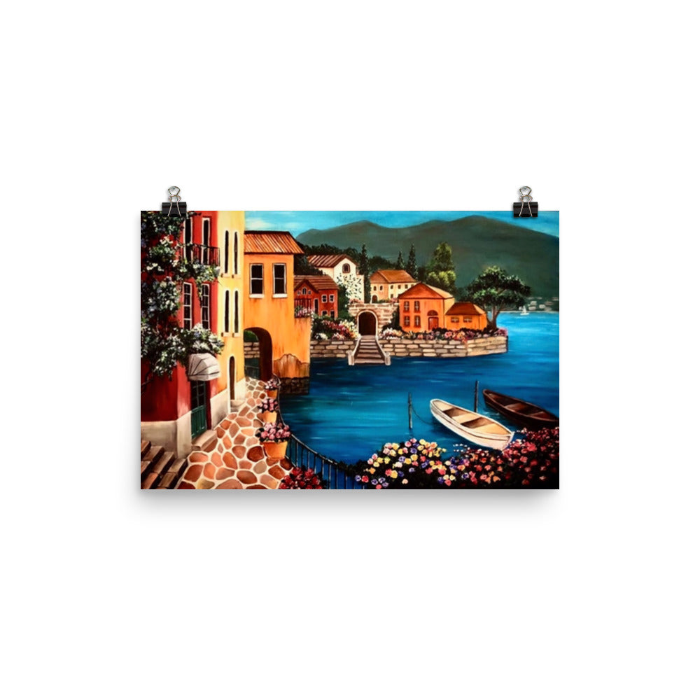 'By the Bay' gloss print