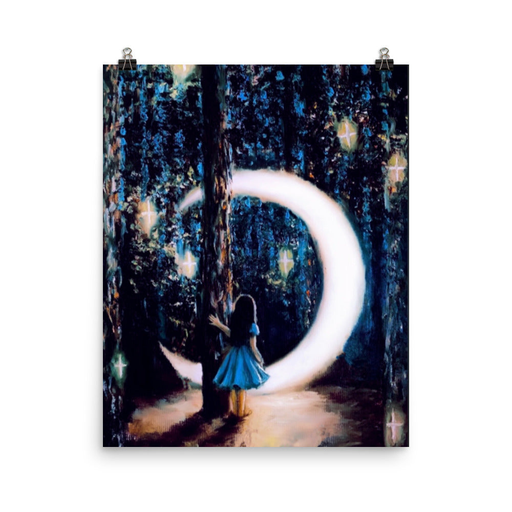 'A' gloss print