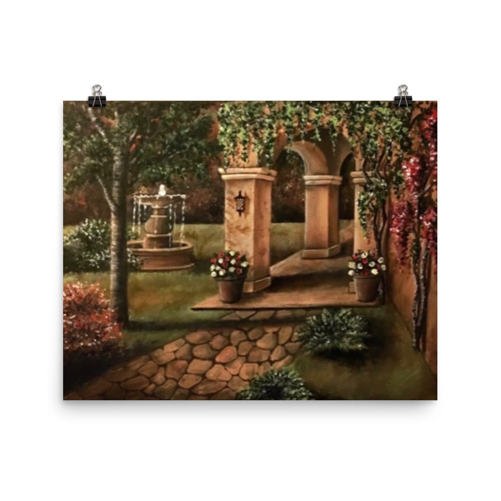 'Secret Garden' gloss print