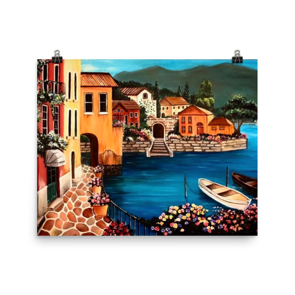 'By the Bay' gloss print