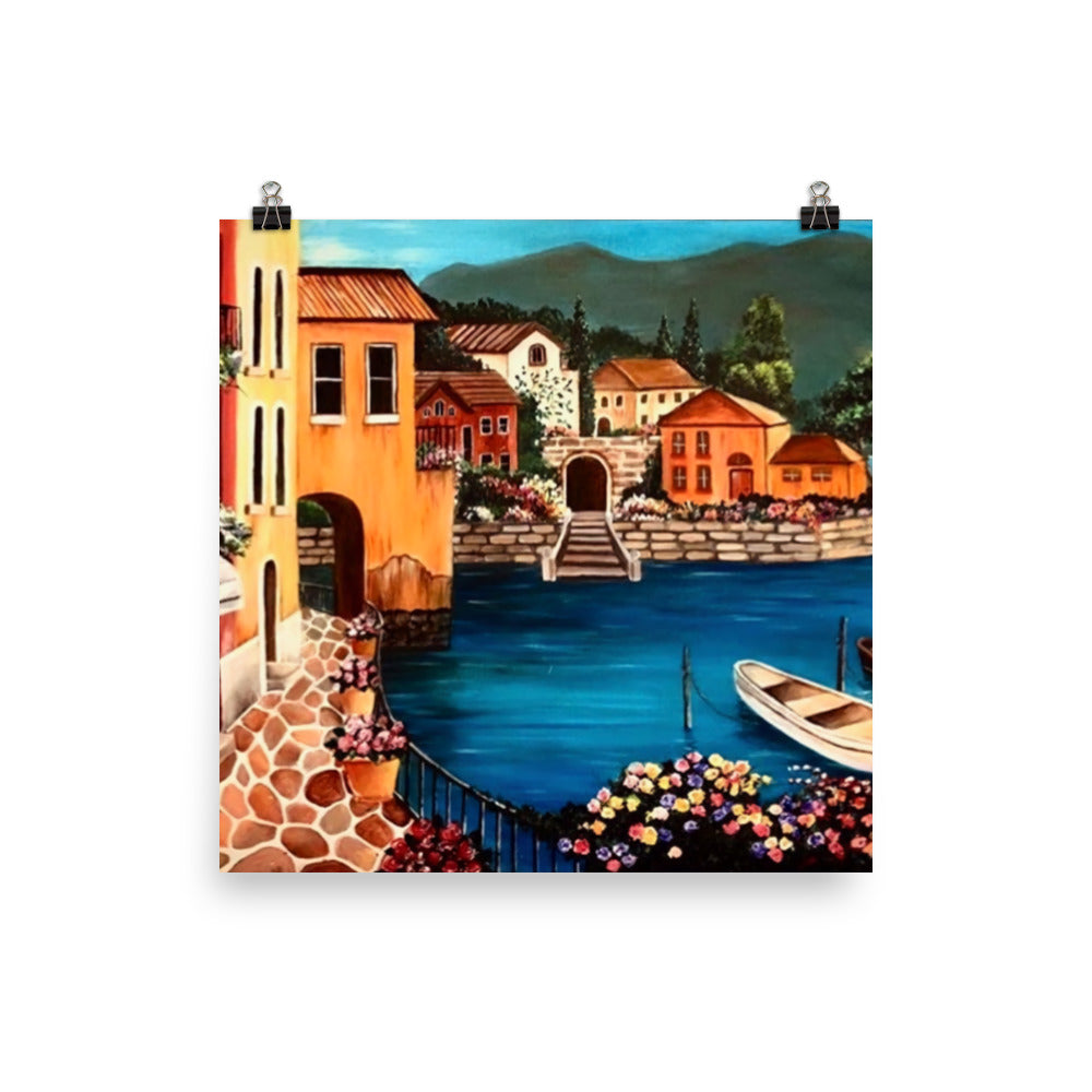 'By the Bay' gloss print