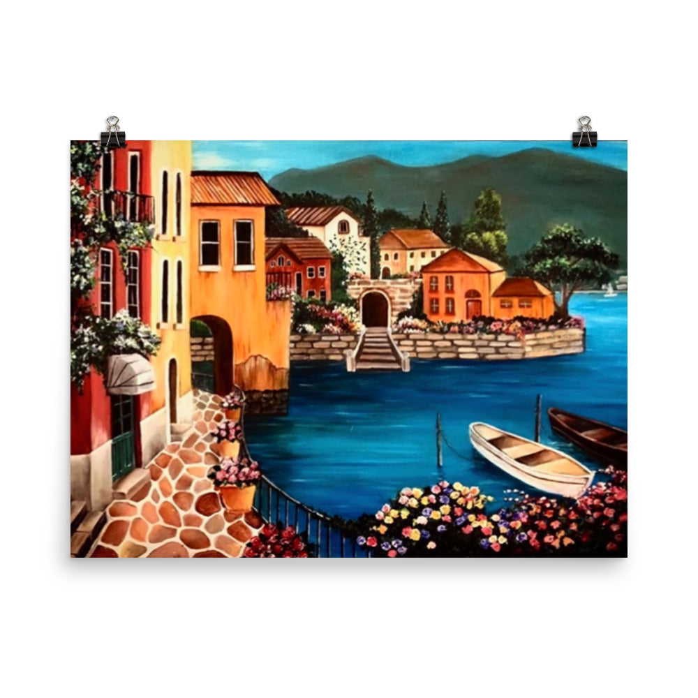 'By the Bay' gloss print