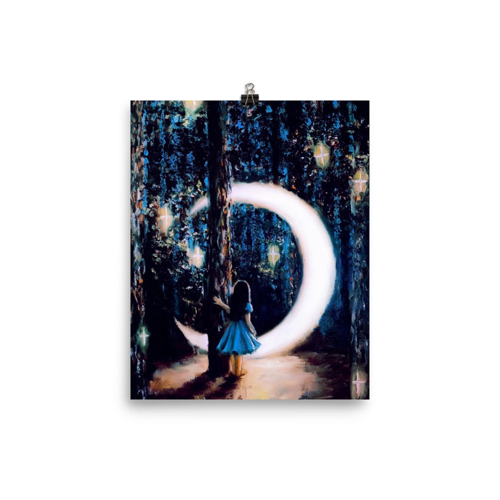 'A' gloss print