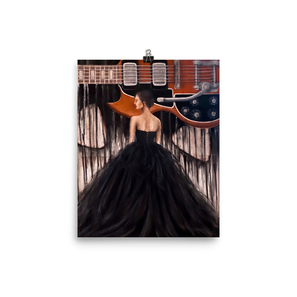 'Electric' gloss print