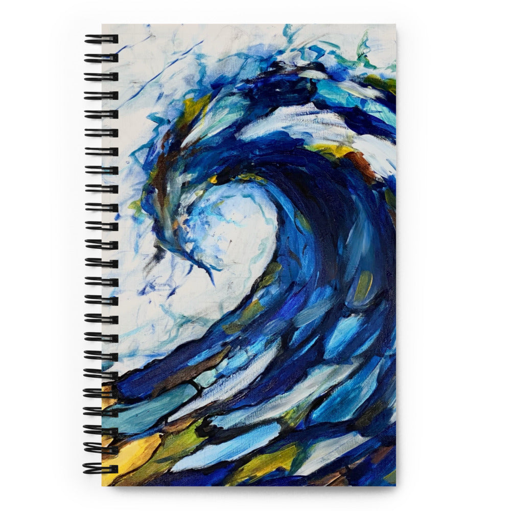 'Glass Wave' spiral notebook