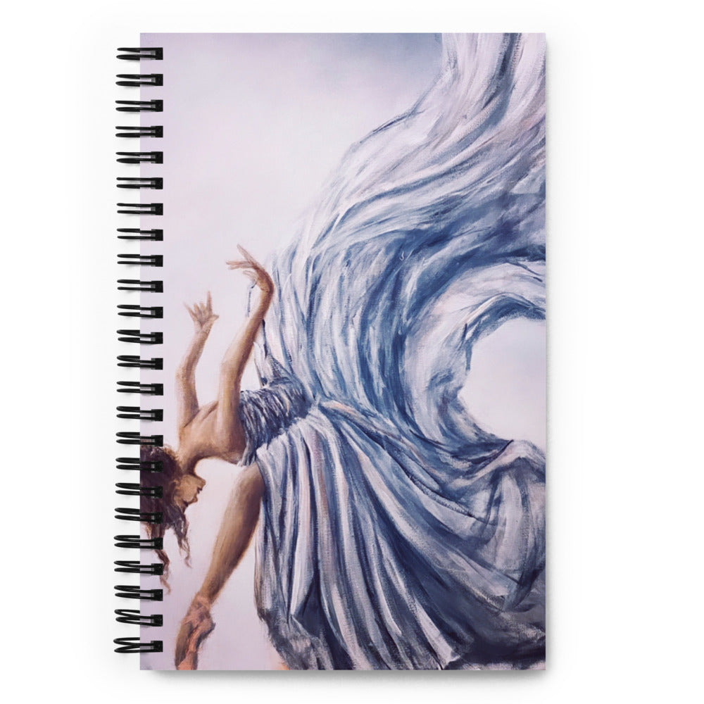 'Azure Symphony' spiral notebook