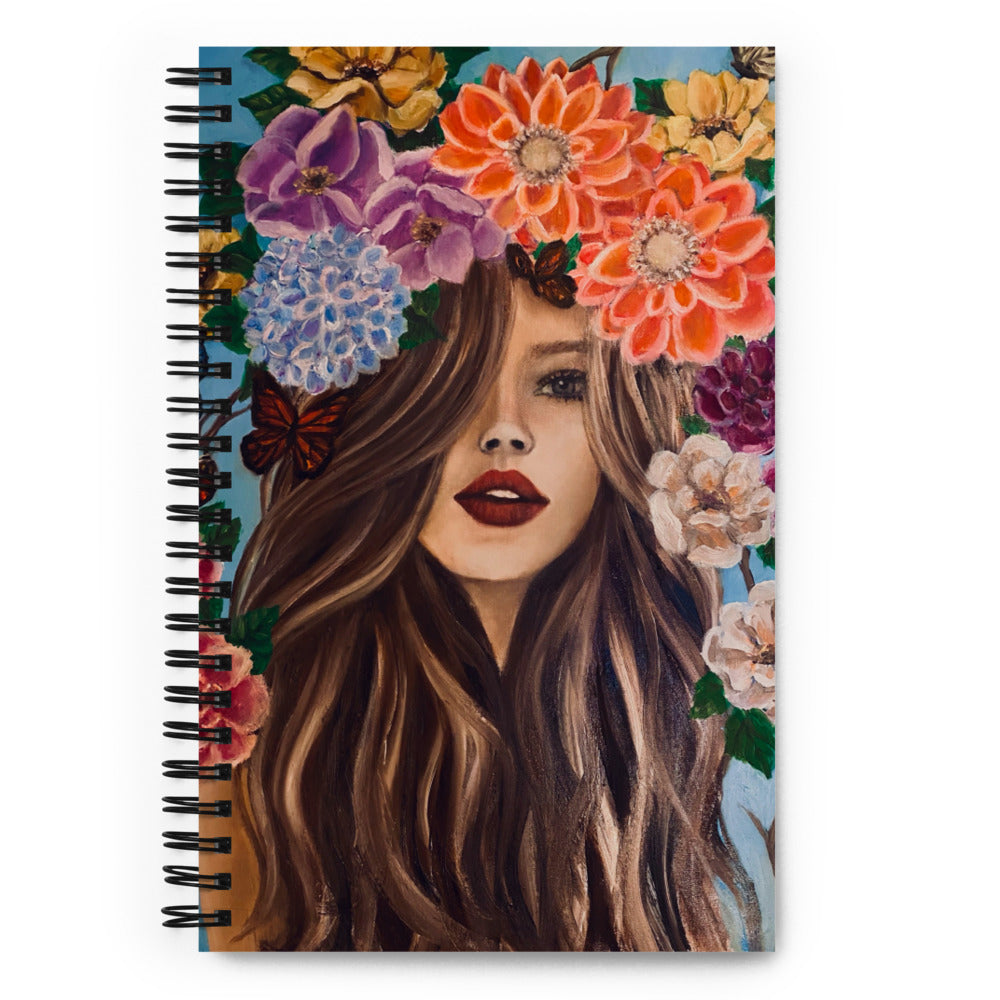 'Garden Beauty' spiral notebook