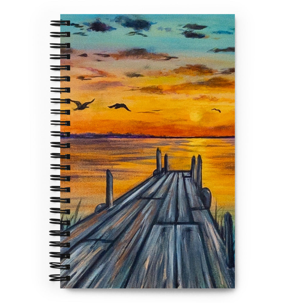 'Saturated Sunset' spiral notebook