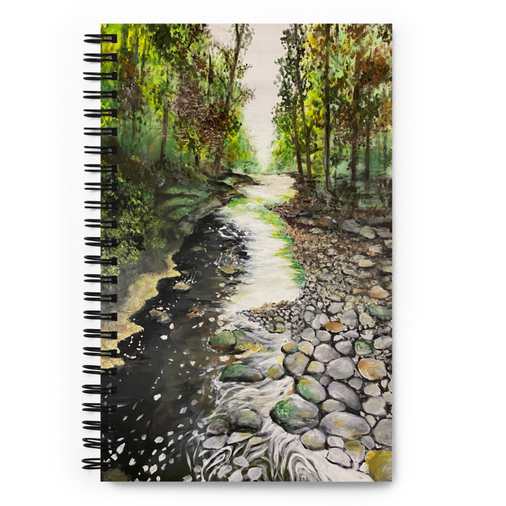 'Like A River' spiral notebook