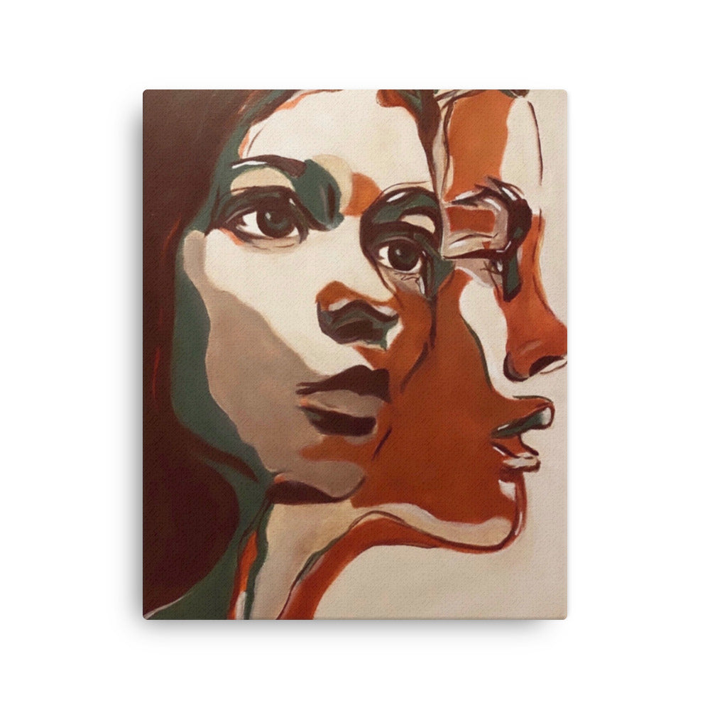 'Two Faced' canvas print