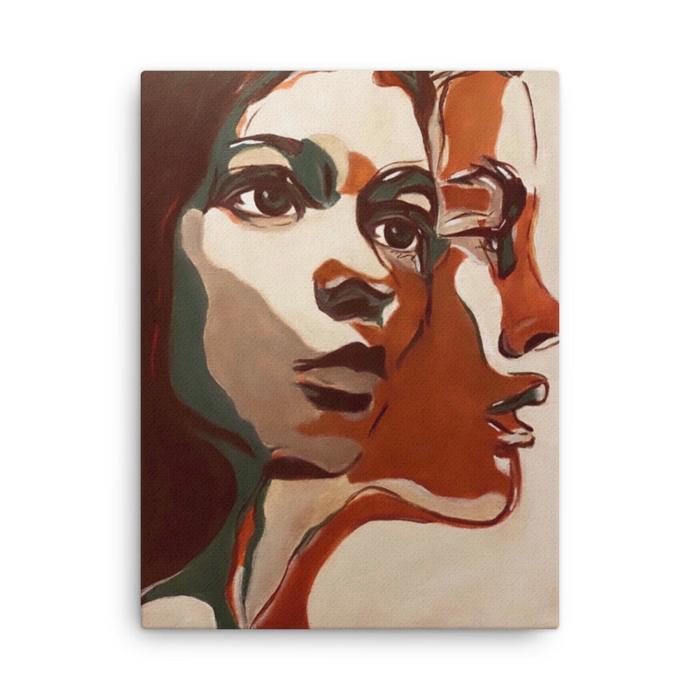 'Two Faced' canvas print
