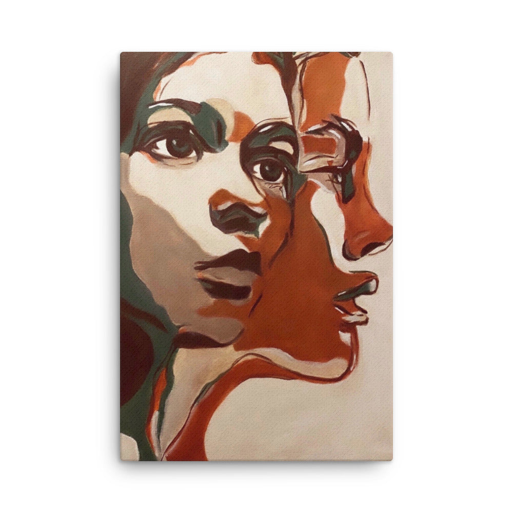 'Two Faced' canvas print