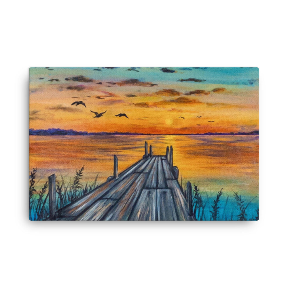 'Saturated Sunset' canvas print